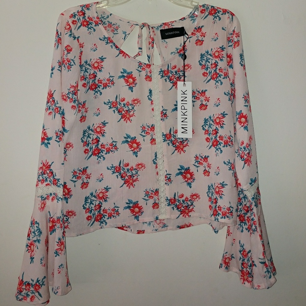 Minkpink Floral Crop Top